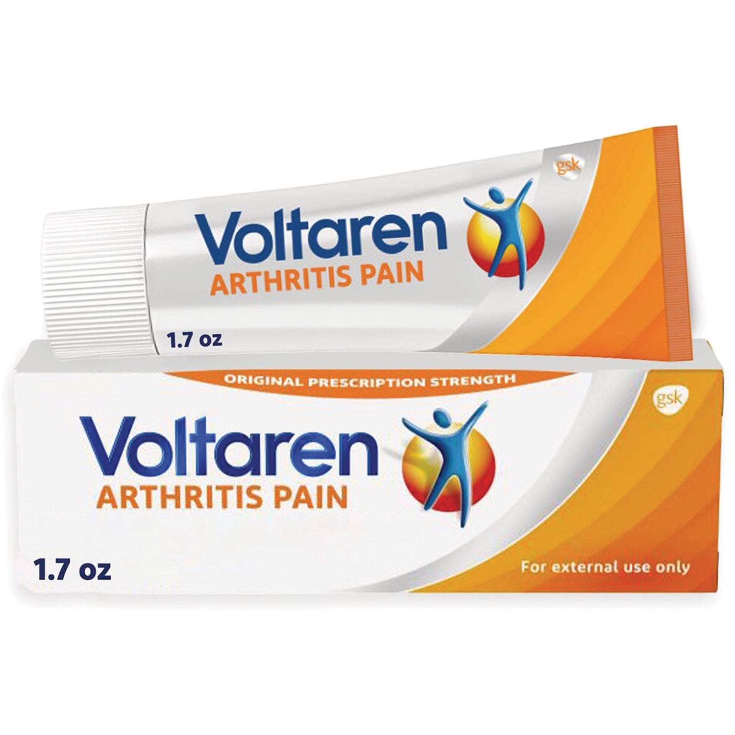 VLT001 | Voltaren Arthritis Pain gel 1.7 oz tube and box, Original Prescription Strength