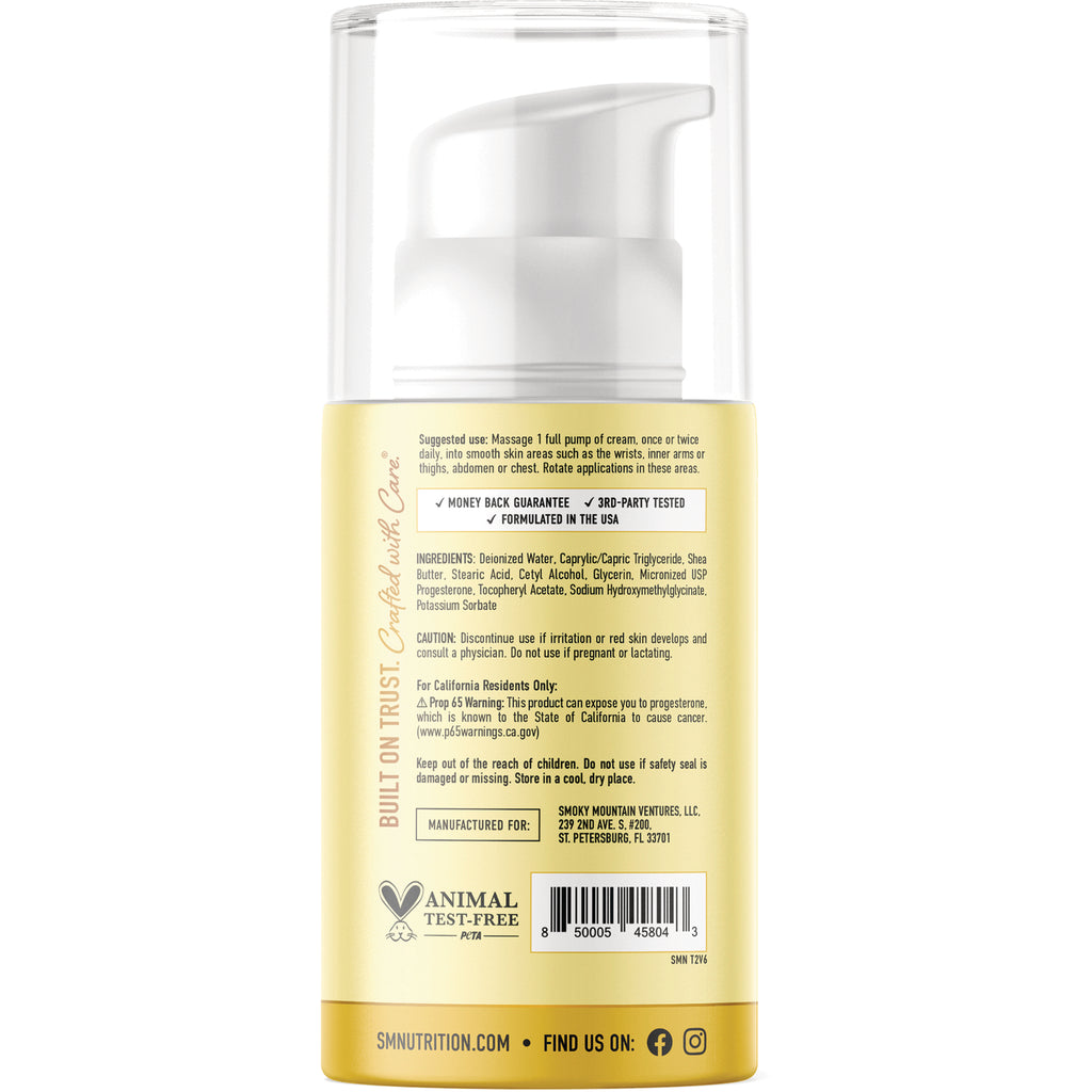 SMT008 | Back label with suggested use, ingredients, caution, animal test-free PETA logo, and barcode - Thumbnail