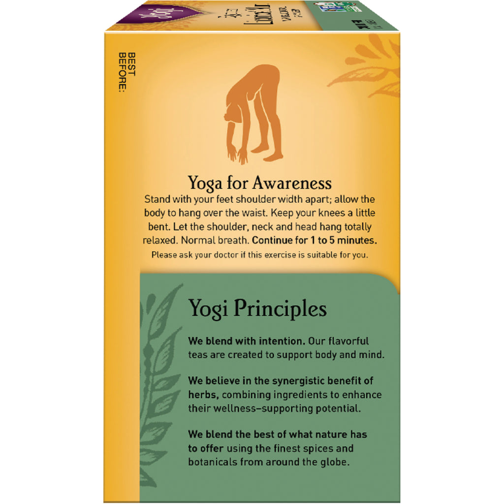 AHW008 | Yoga for Awareness and Yogi Principles text on tea box side panel - Thumbnail