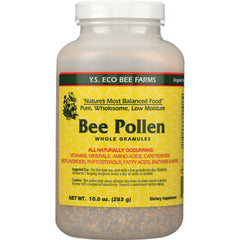 YS008 | Y.S. Eco Bee Farms Bee Pollen Whole Granules, 10.0 oz jar, dietary supplement