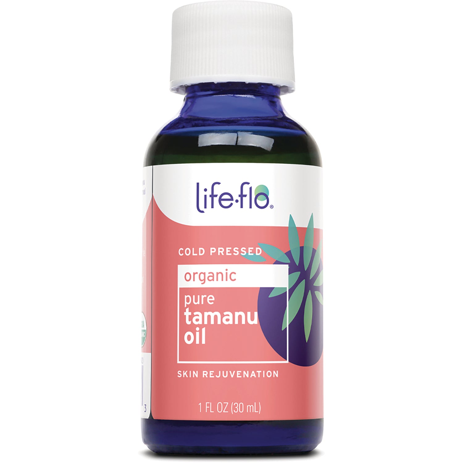 LFH028 | Life-flo pure tamanu oil 1 fl oz bottle front label