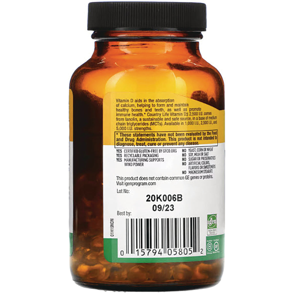 CRL364 | Back of amber supplement bottle showing label with lot 20K006B, best by 09/23, and barcode - Thumbnail