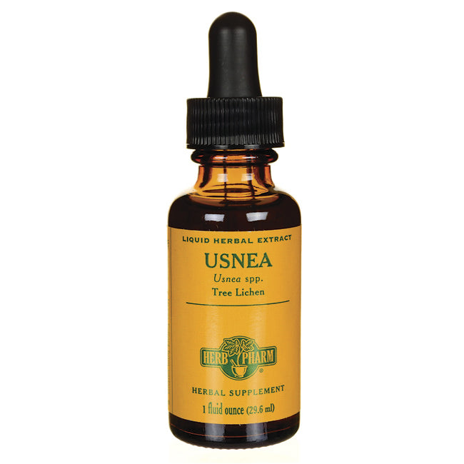 HPH066 | Amber glass dropper bottle labeled USNEA liquid herbal extract Herb Pharm 1 fluid ounce