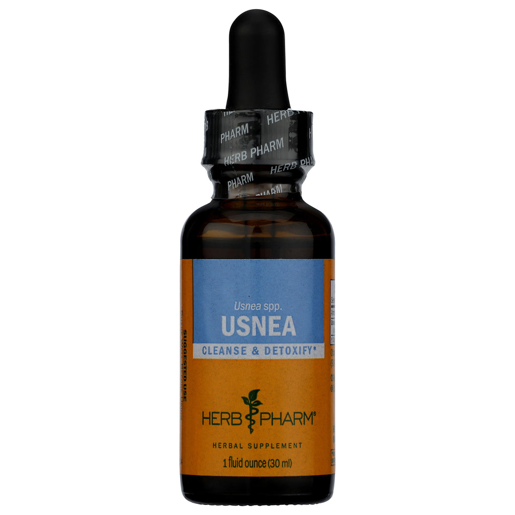 HPH066 | Amber glass dropper bottle labeled USNEA liquid herbal extract Herb Pharm 1 fluid ounce - Thumbnail