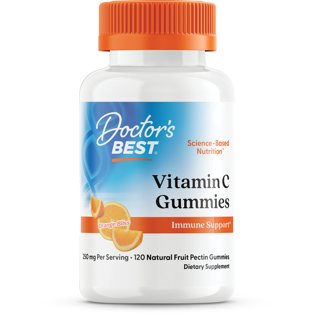 DB261 | Doctor's Best Vitamin C Gummies 250 mg per serving orange flavor, 120 gummies - Thumbnail