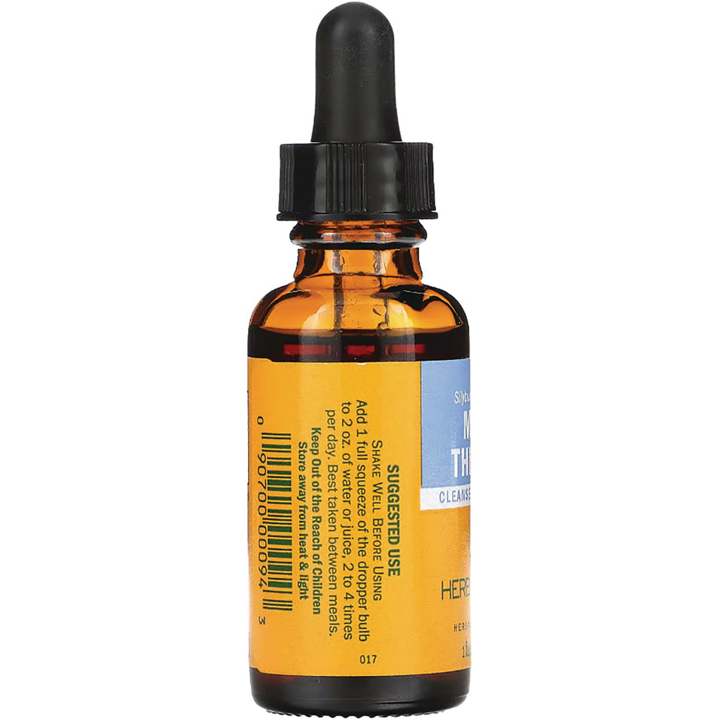 HPH025 | Back of amber dropper bottle with yellow label showing suggested use text and barcode - Thumbnail