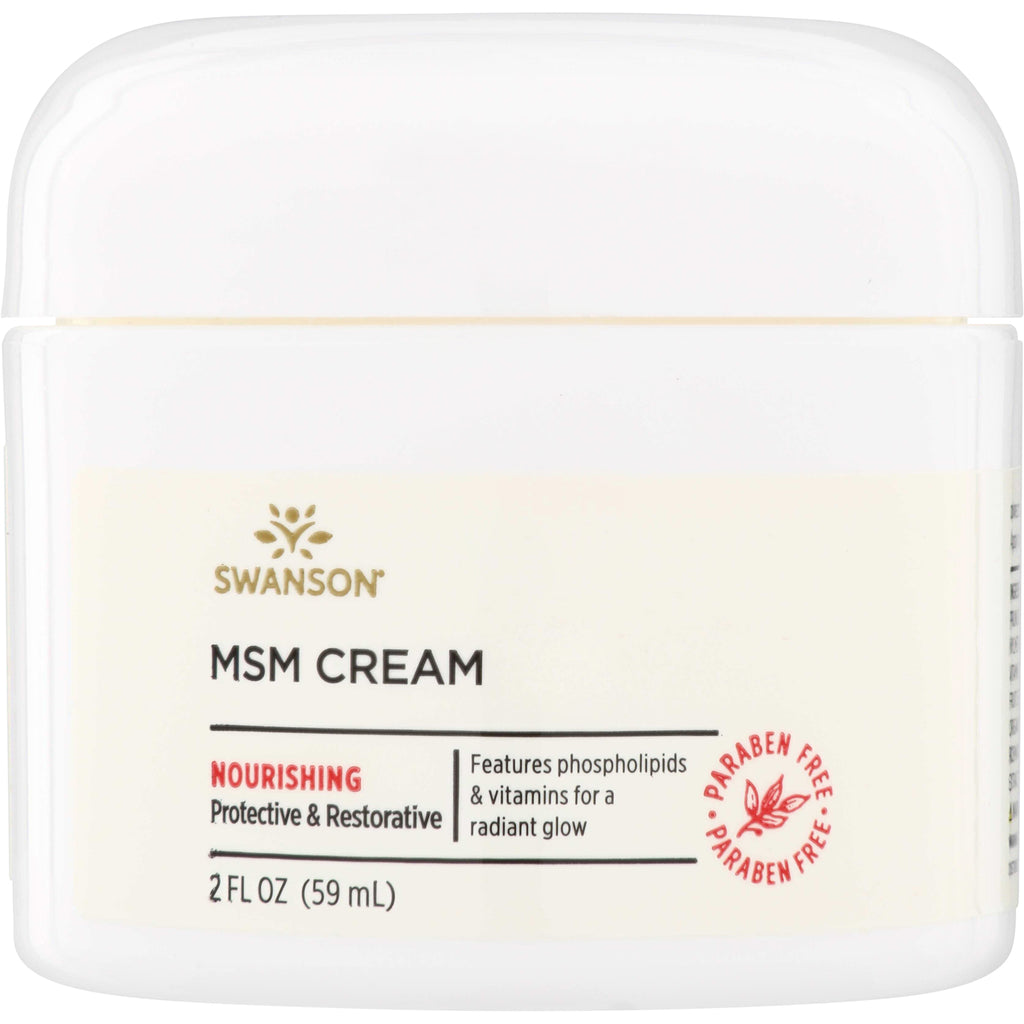 SW1464 | Swanson MSM Cream 2 fl oz, nourishing, protective & restorative; paraben free - Thumbnail