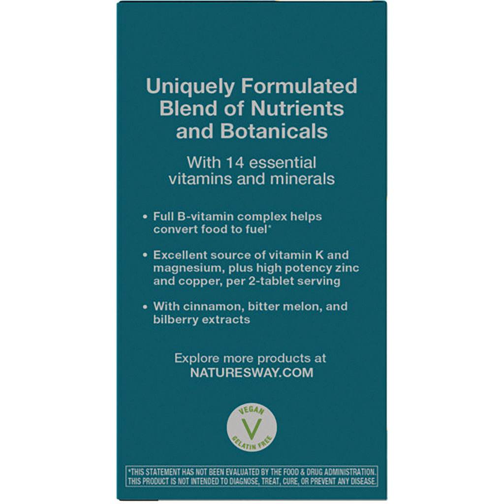 ET376 | product infographic describing 14 essential vitamins and minerals, B-vitamin benefits, vitamin K and magnesium, botanicals, and NATURESWAY.COM - Thumbnail