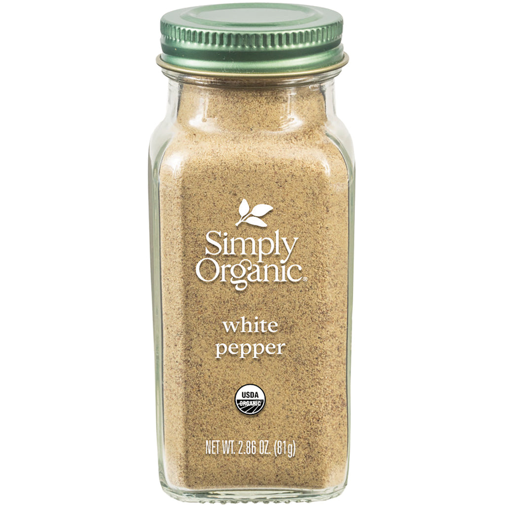 SMP078 | Simply Organic White Pepper, USDA Organic, 2.86 oz (81 g) - Thumbnail