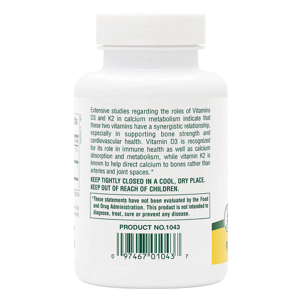 NTP108 | Back label of white supplement bottle showing KEEP TIGHTLY CLOSED IN A COOL, DRY PLACE and KEEP OUT OF REACH OF CHILDREN, FDA disclaimer, product no 1043 and barcode - Thumbnail