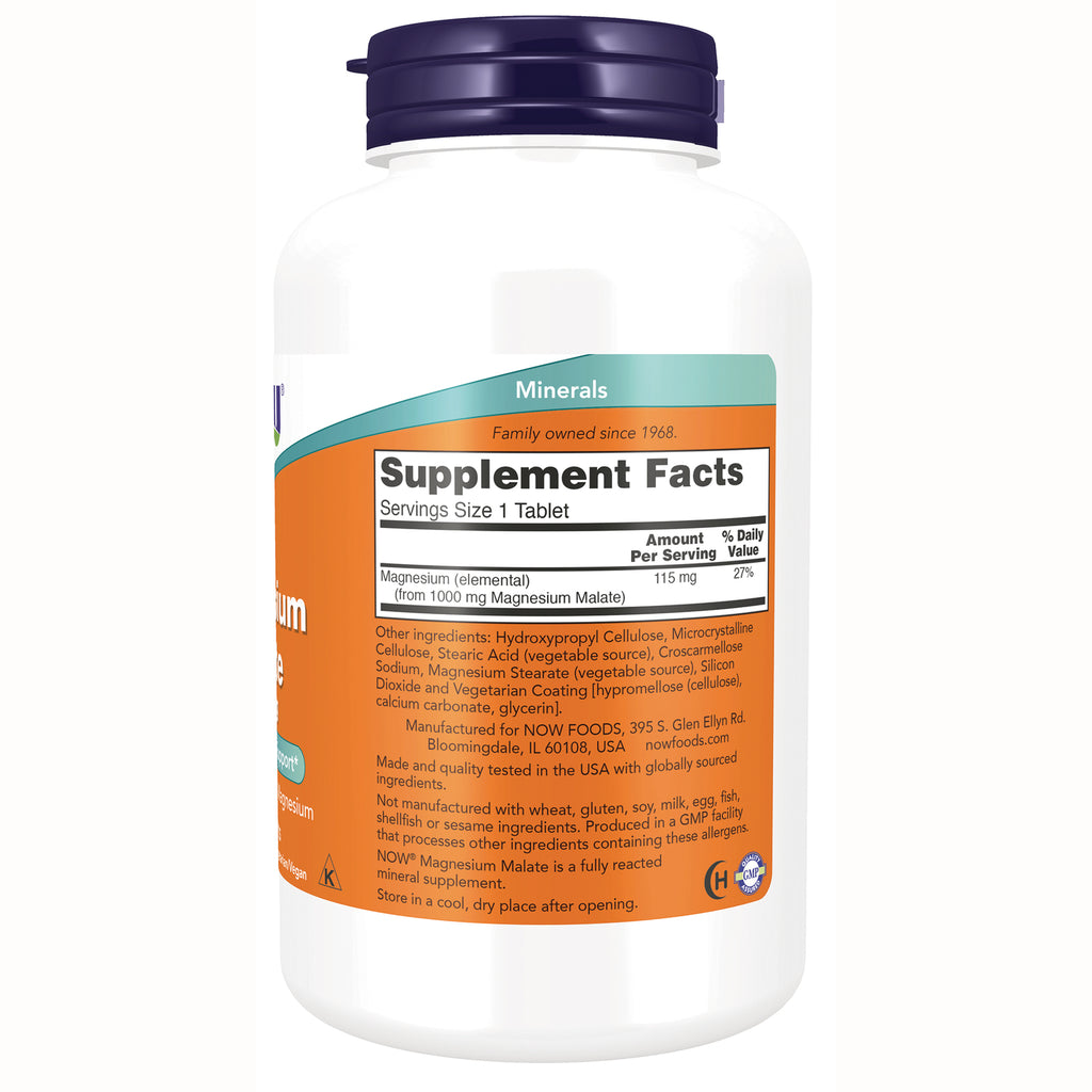 NWF771 | Back label of white supplement bottle showing Supplement Facts panel, serving size, and ingredients - Thumbnail
