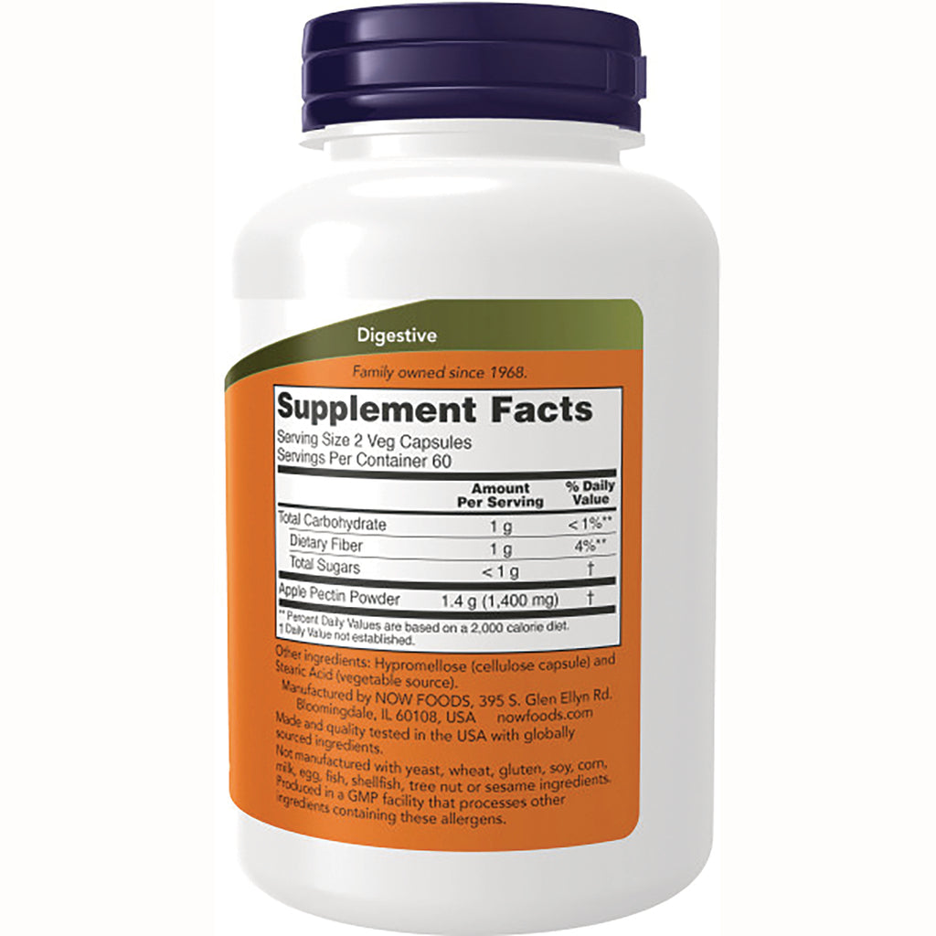 NWF527 | Back label showing Supplement Facts panel and ingredient text on white bottle with orange label - Thumbnail