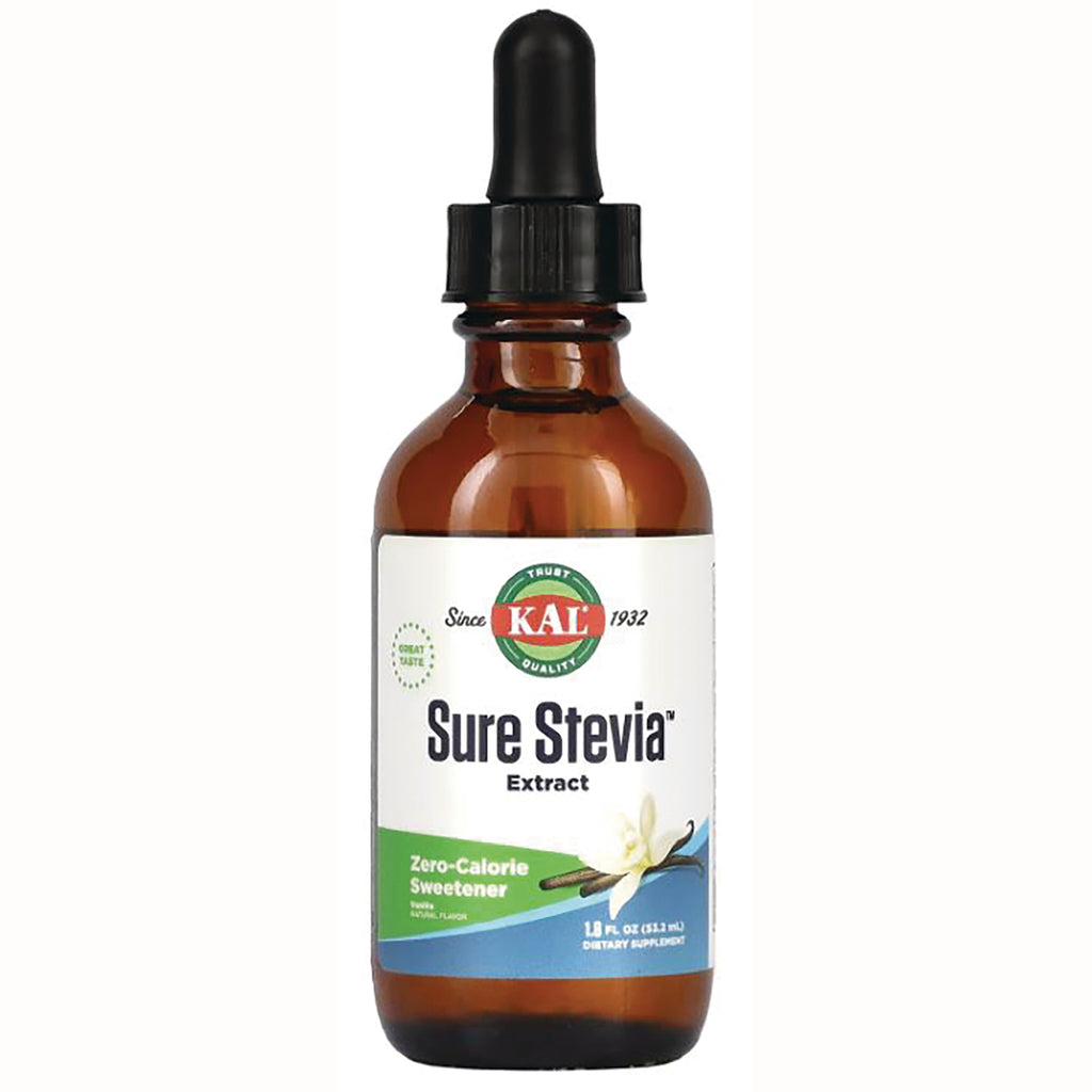 KL531 | KAL Sure Stevia extract in amber dropper bottle labeled Zero-Calorie Sweetener - Thumbnail