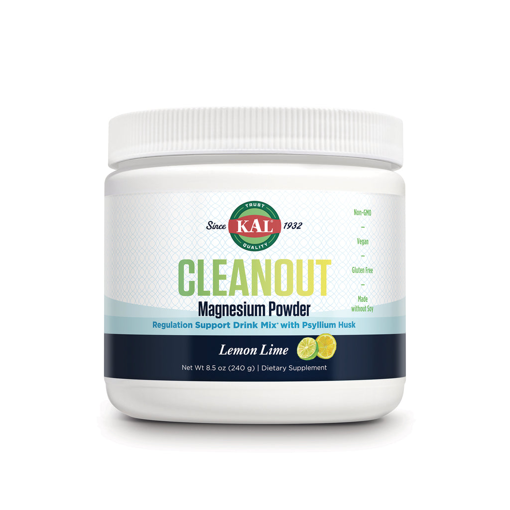 KL590 | KAL CLEANOUT Magnesium Powder Lemon Lime in white jar with front label showing brand logo and product name - Thumbnail
