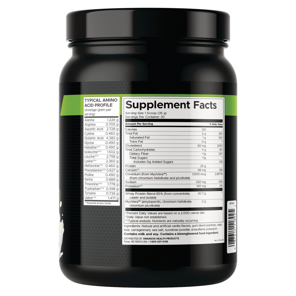 SW1892 | Back label with supplement facts and serving information - Thumbnail