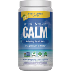 NVT073 | CALM relaxing drink mix magnesium citrate sweet lemon flavor front label