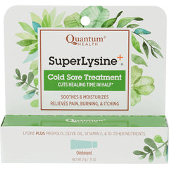 QU033 | Quantum Health SuperLysine+ Cold Sore Treatment ointment front packaging