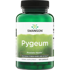 SWH097 | Swanson Pygeum herbal supplement, 120 capsules, Prostate Health Featuring Pygeum Bark and Extract