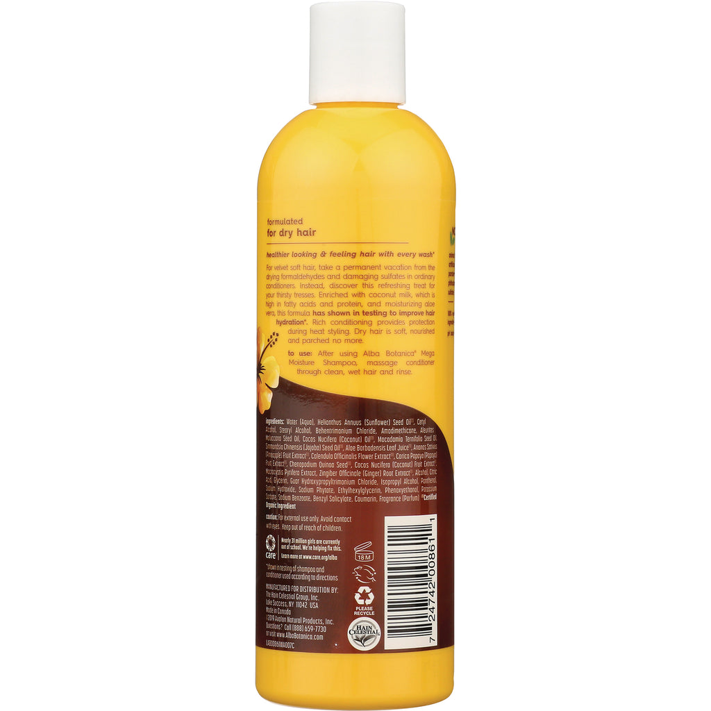 ABA073 | Back label of hair conditioner bottle with directions, ingredients, and barcode - Thumbnail