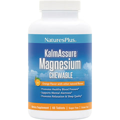 NTP346 | NaturesPlus KalmAssure Magnesium Chewable bottle, orange flavor, 60 tablets