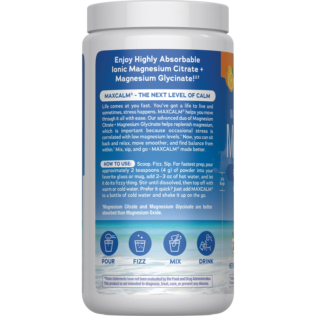 NVT011 | Back label showing directions, warnings, and product information on blue supplement jar - Thumbnail