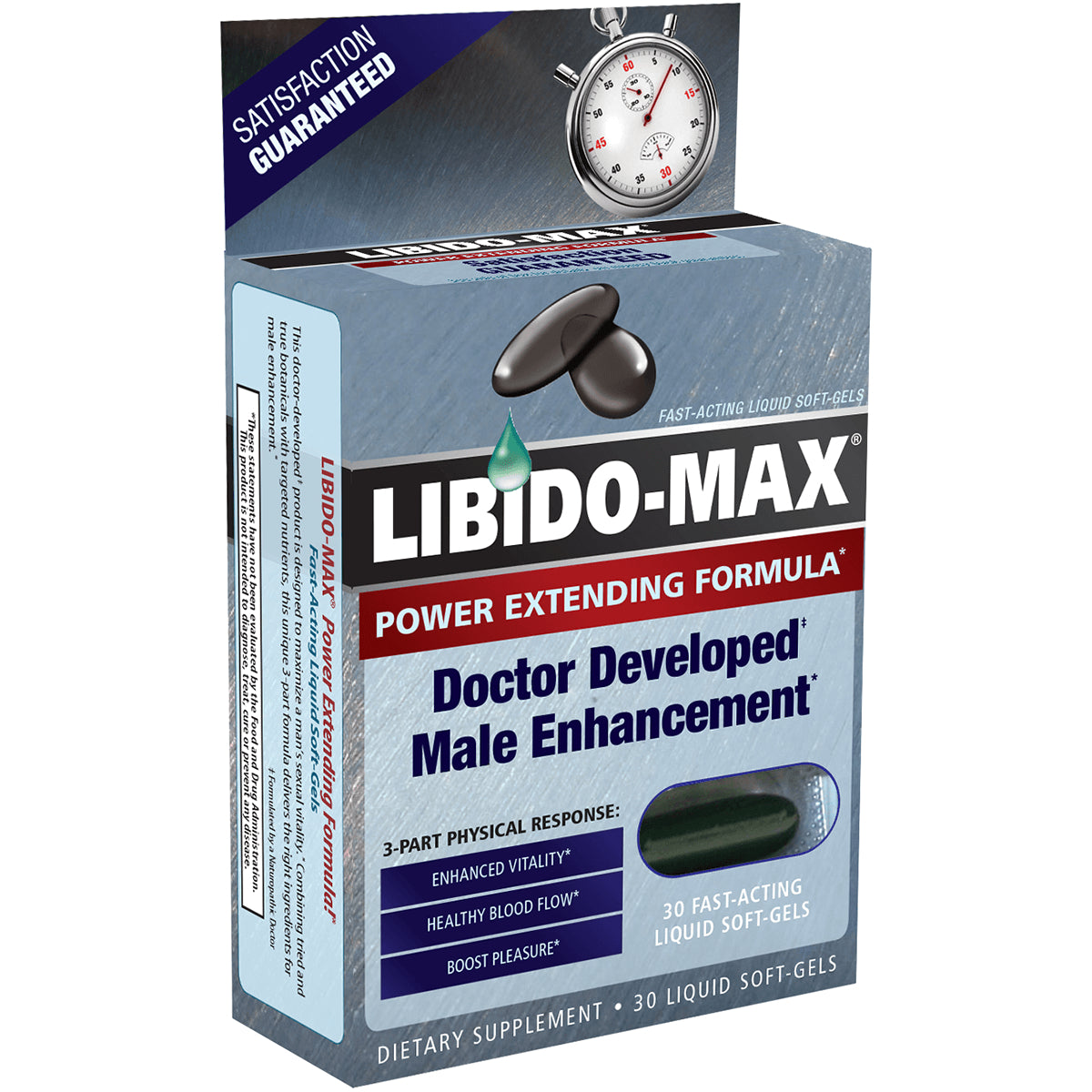 APT012 | Libido-Max Power Extending Formula, Doctor Developed Male Enhancement, 30 liquid soft-gels