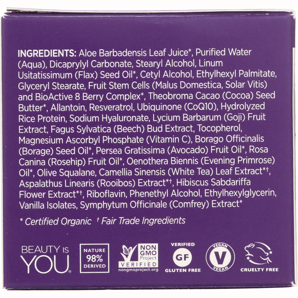 ADN009 | Back panel ingredients list with Beauty Is You, Non-GMO Project Verified, GF, Vegan, Cruelty Free icons - Thumbnail