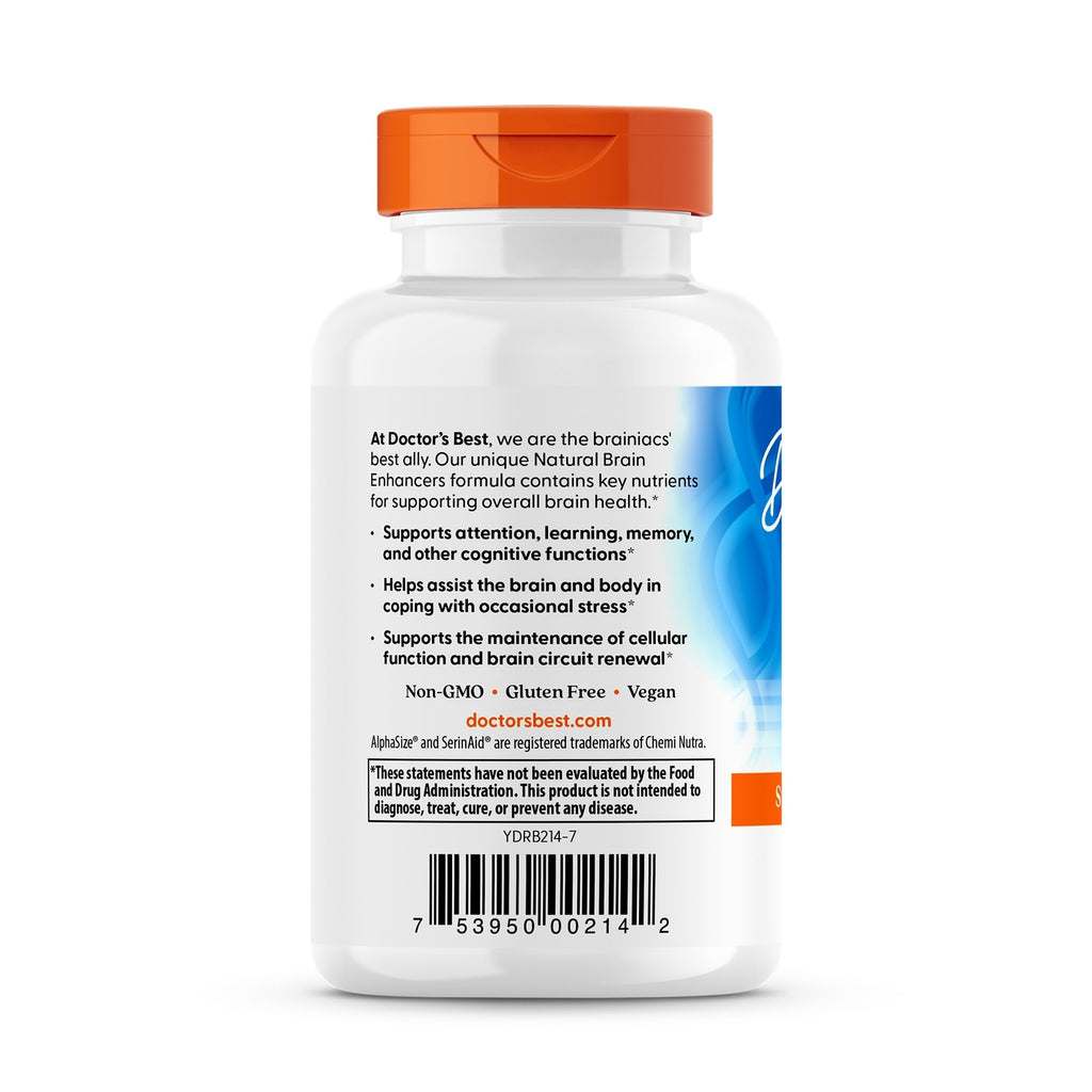 DB163 | Back label of white supplement bottle showing ingredient text, usage claims, barcode and QR code - Thumbnail