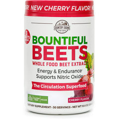 CFR008 | Country Farms Bountiful Beets whole food beet extract container with cherry flavor label