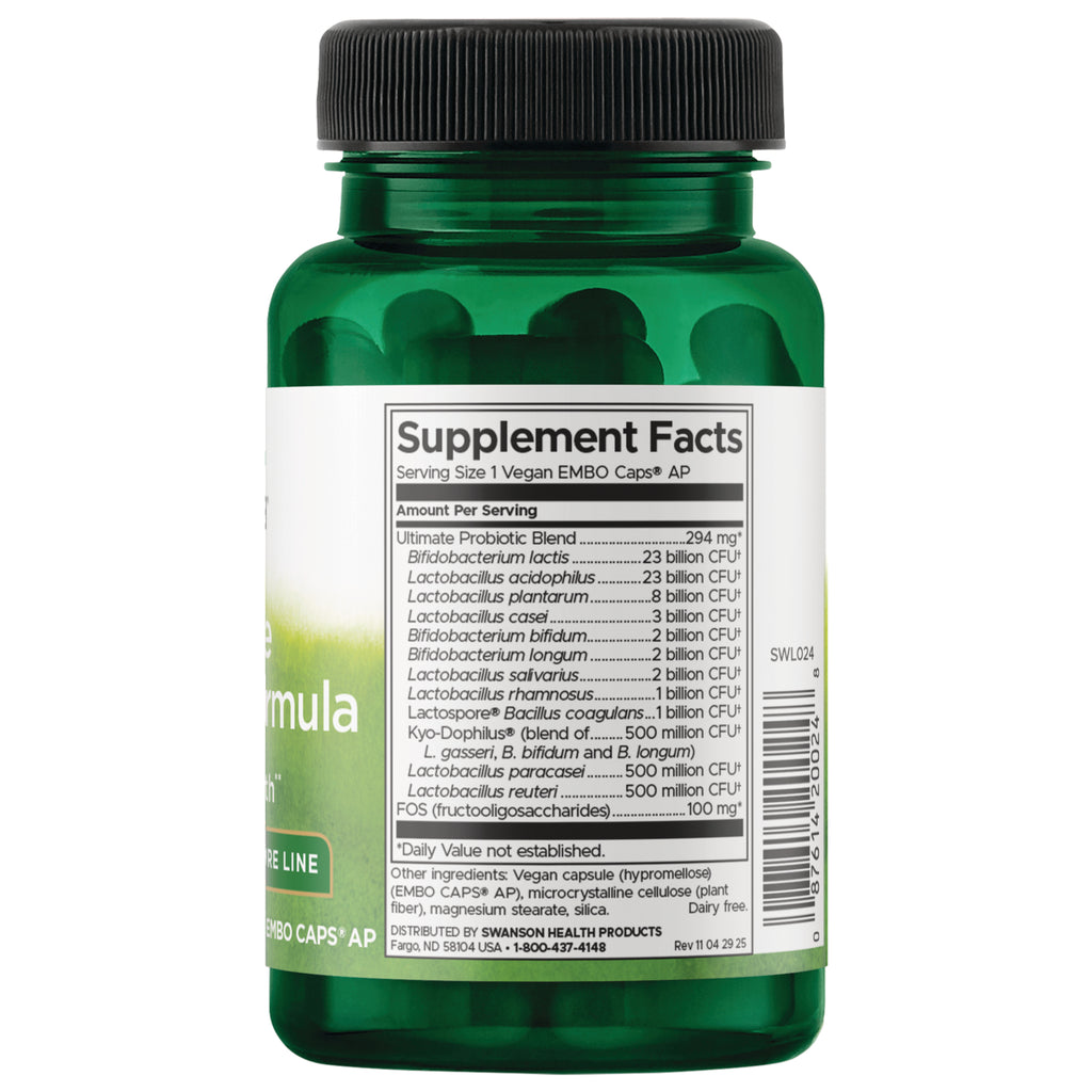 SWL024 | Back label with Supplement Facts - Thumbnail