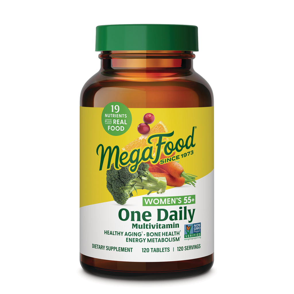 MGF145 | MegaFood One Daily Women's 55+ multivitamin bottle, 120 tablets - Thumbnail