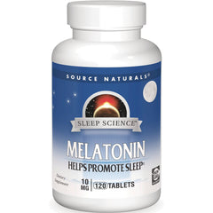 SN696 | Source Naturals Sleep Science Melatonin 10 mg tablets, helps promote sleep, 120 tablets