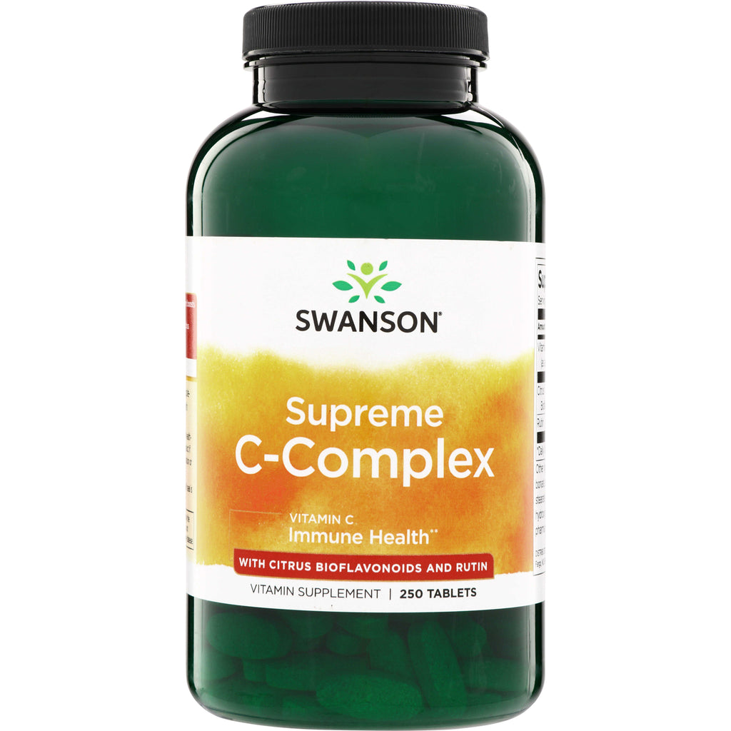 SW1720 | Swanson Supreme C-Complex vitamin C supplement, 250 tablets, with citrus bioflavonoids and rutin - Thumbnail