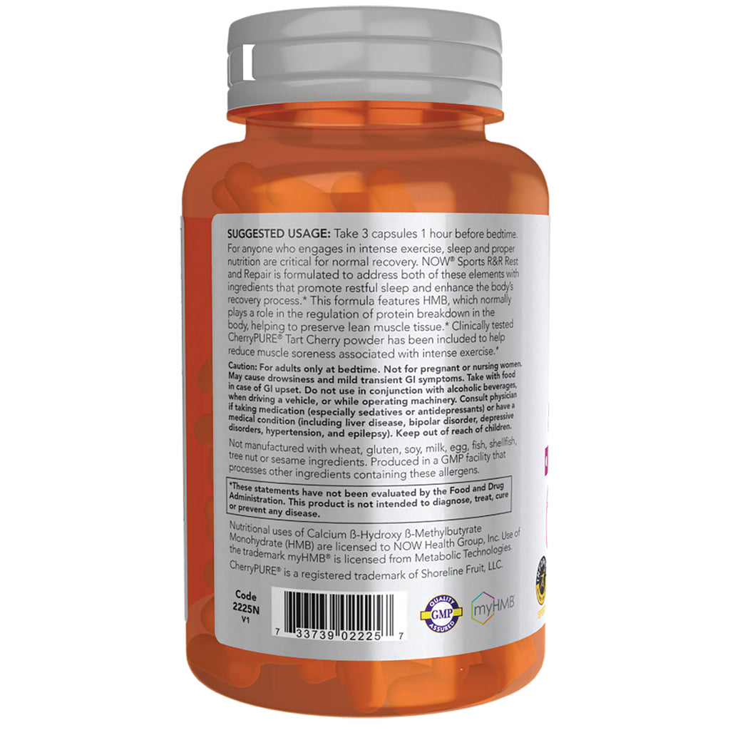 NWF1388 | Back label of orange supplement bottle showing suggested usage, warnings, ingredients and barcode - Thumbnail
