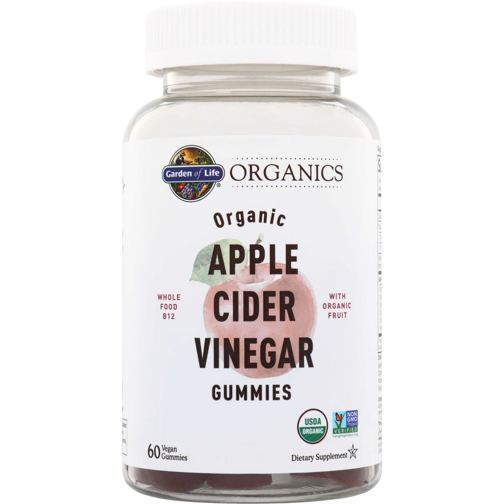 GLF343 | Garden of Life Organics Apple Cider Vinegar Gummies, 60 vegan gummies - Thumbnail