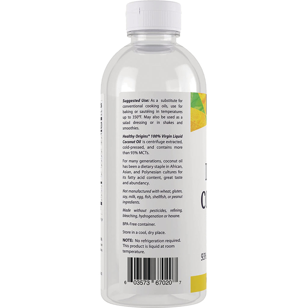HRG088 | Back label of clear plastic bottle showing suggested use text, ingredient notes, and barcode - Thumbnail