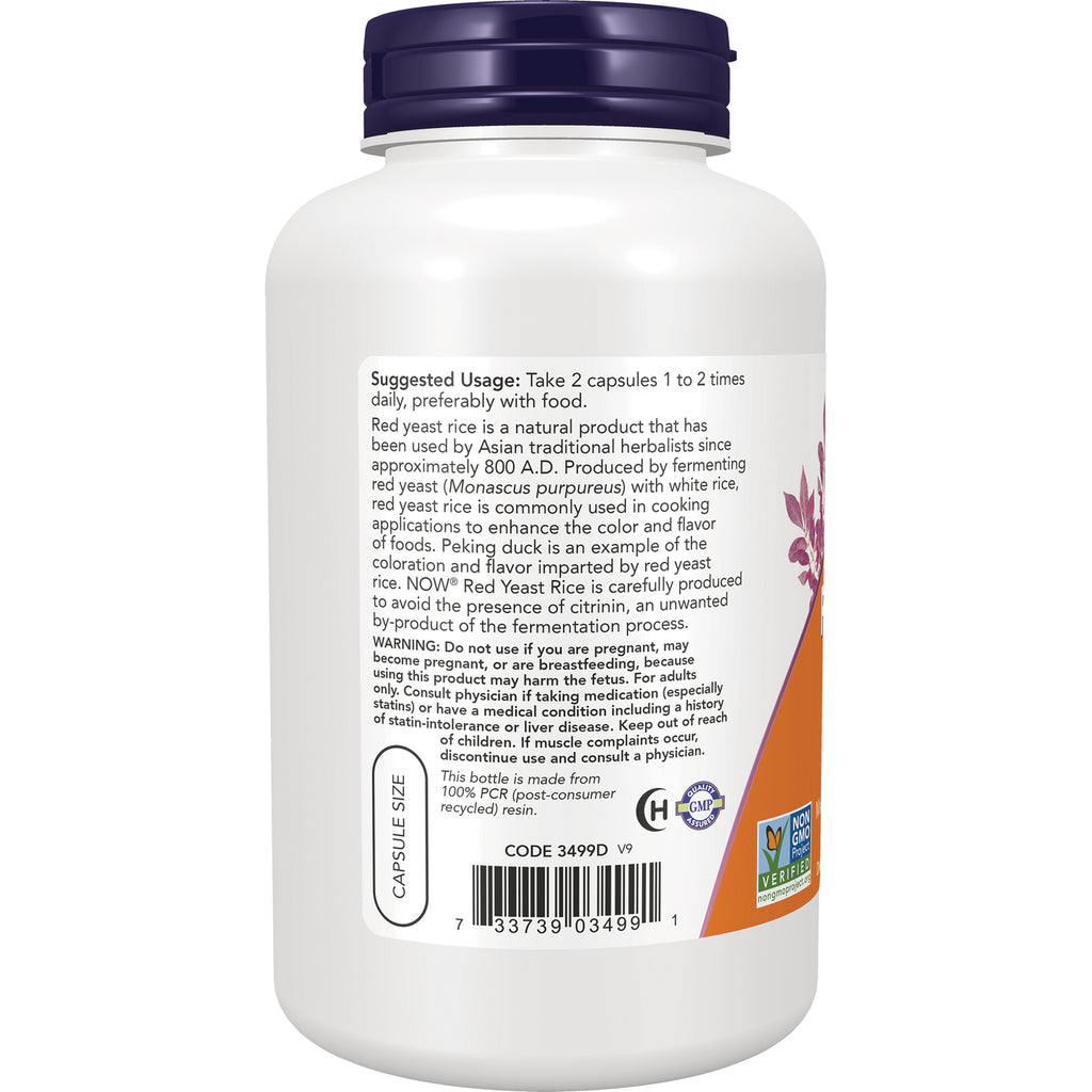 NWF346 | Back label of white supplement bottle showing suggested usage, warnings, barcode, and capsule size - Thumbnail