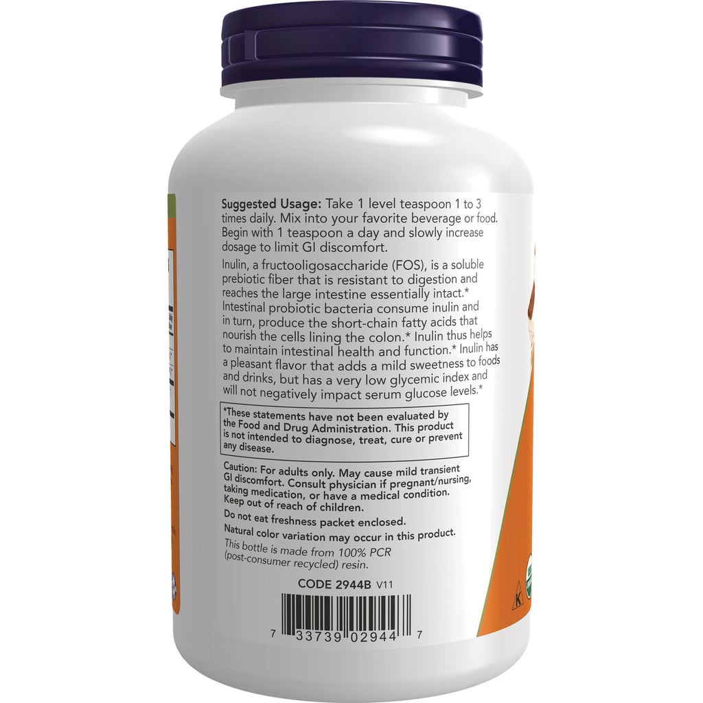NWF828 | Back label of white supplement bottle showing suggested usage, caution statements and barcode - Thumbnail