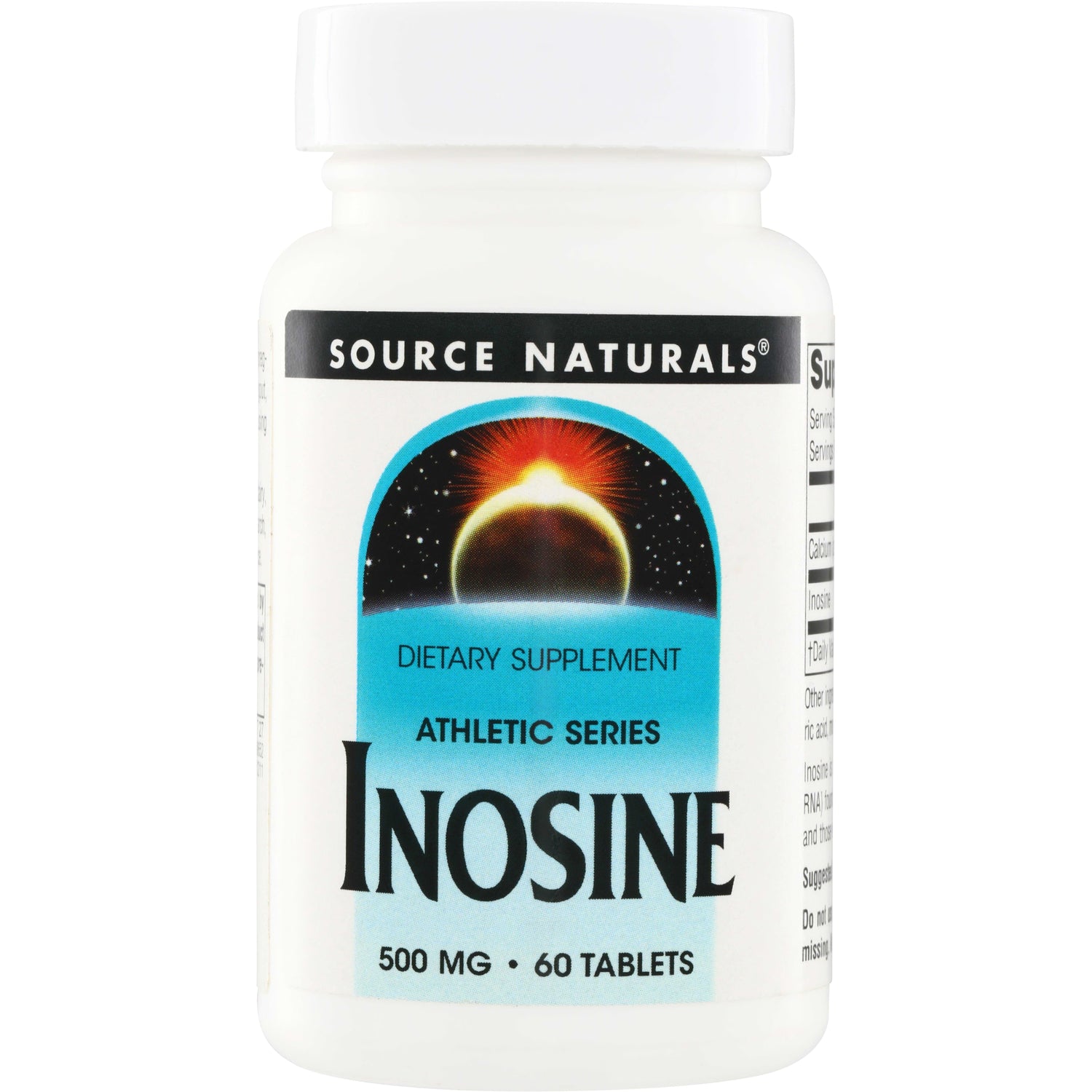 SN094 | Source Naturals Athletic Series Inosine dietary supplement, 500 mg, 60 tablets