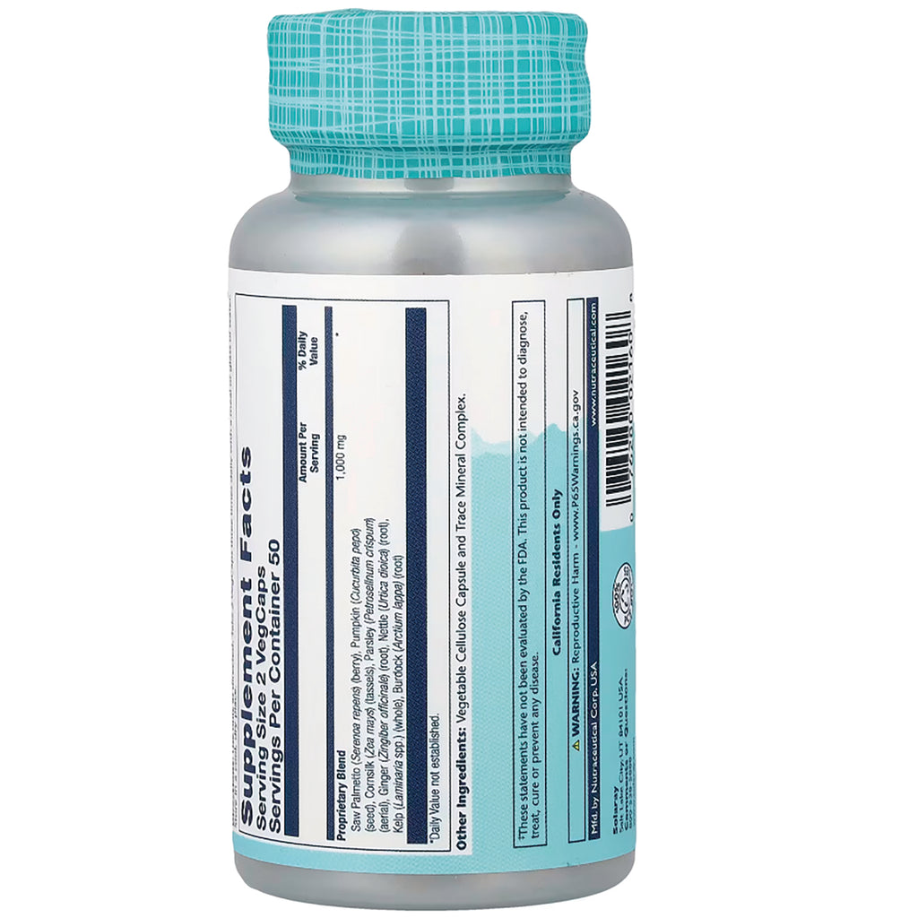 SLR439 | Back of a supplement bottle showing Supplement Facts, ingredient panel, and barcode - Thumbnail