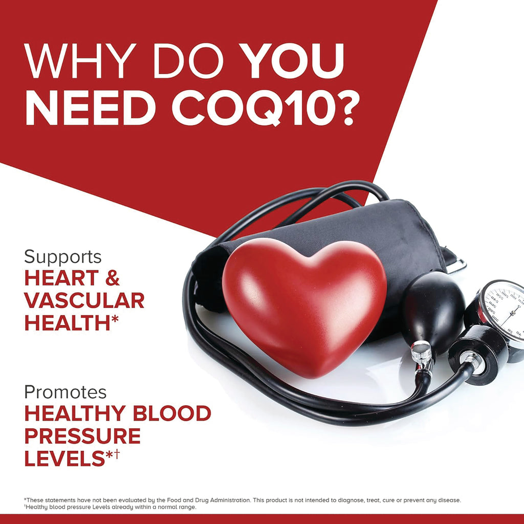 QNL002 | Why You Need CQ10? Heart and vascular health infographic with blood pressure cuff and heart graphic - Thumbnail