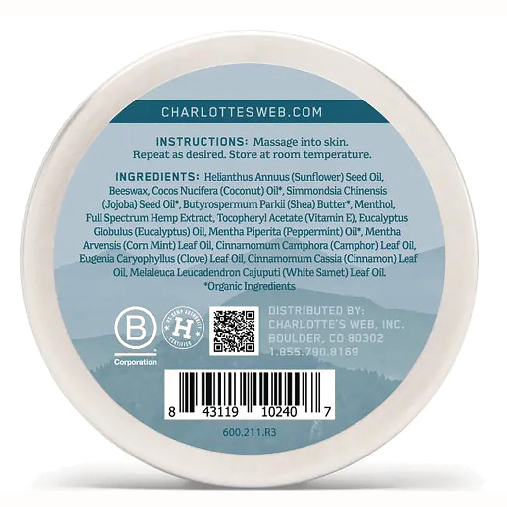 CHW030 | Back label of round jar showing instructions, ingredient list, QR code and barcode - Thumbnail