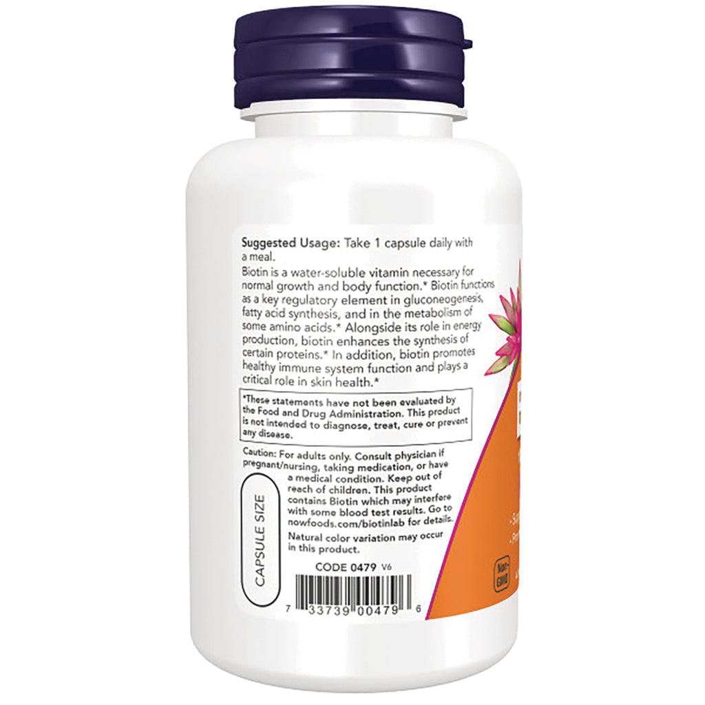NWF1304 | Back label of white supplement bottle showing usage directions, caution text and barcode - Thumbnail