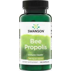 SW324 | Swanson Bee Propolis, Immune Health, 550 mg per capsule, 60 capsules