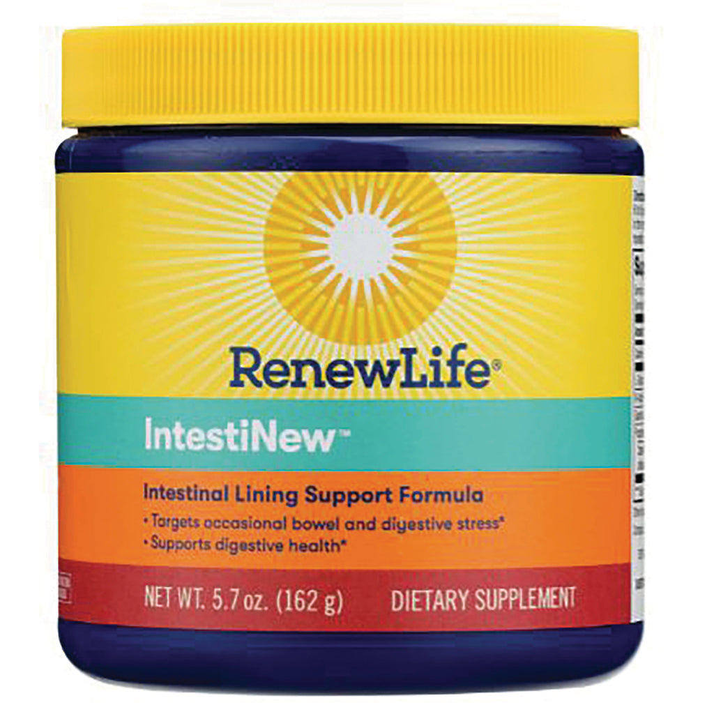 RNL025 | RenewLife IntestiNew jar with yellow label, intestinal lining support dietary supplement - Thumbnail