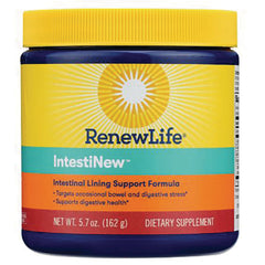 RNL025 | RenewLife IntestiNew jar with yellow label, intestinal lining support dietary supplement