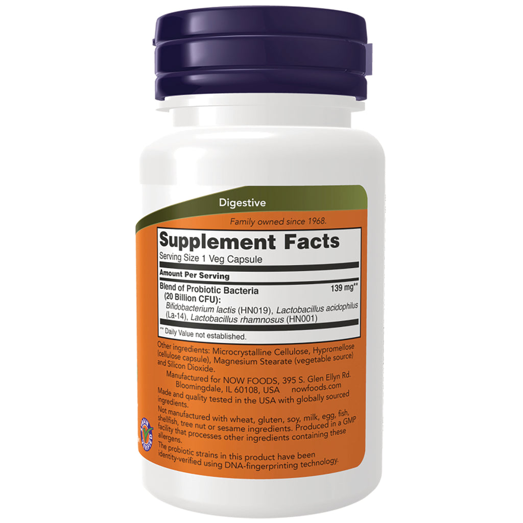 NWF1394 | Back of white supplement bottle showing Supplement Facts label and ingredient text - Thumbnail