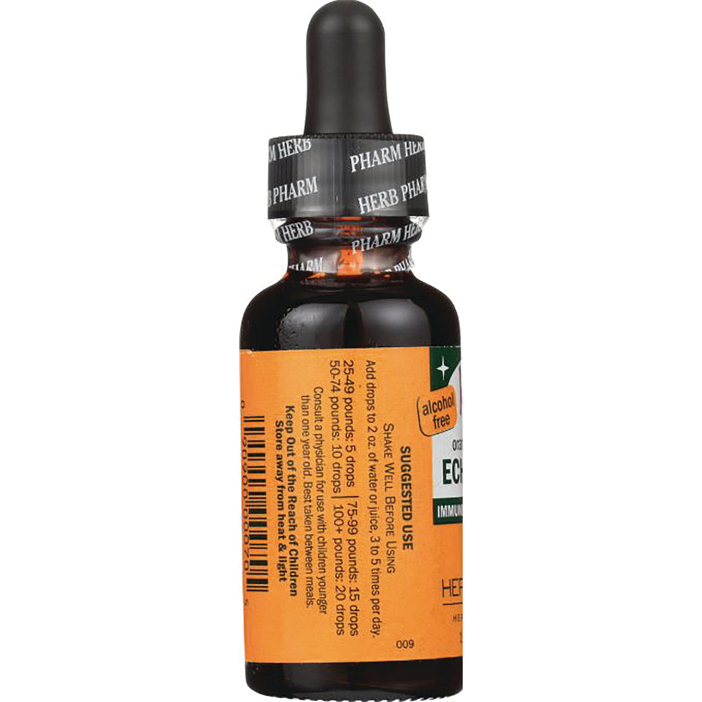 HPH010 | amber dropper bottle with orange product label and alcohol free callout, front and side view - Thumbnail