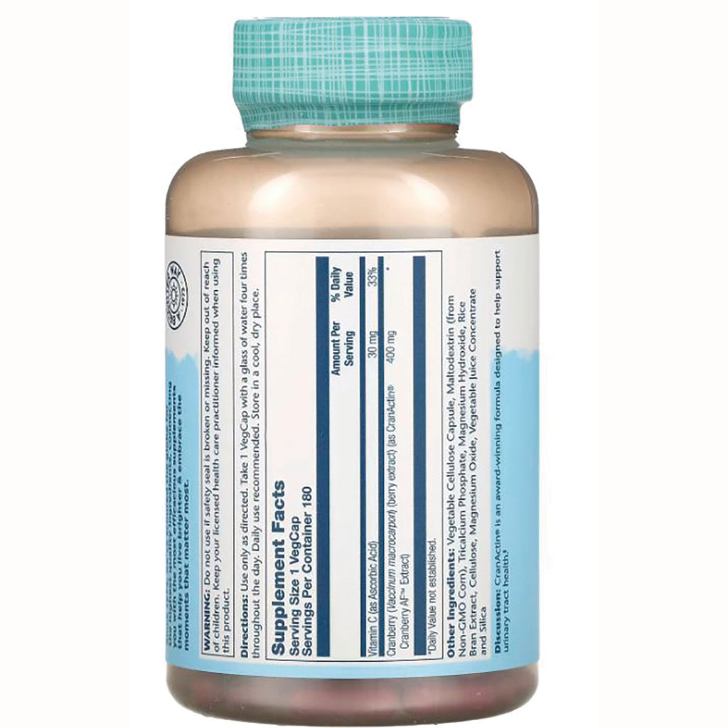 SLR195 | back of supplement bottle showing Supplement Facts panel and ingredient list - Thumbnail