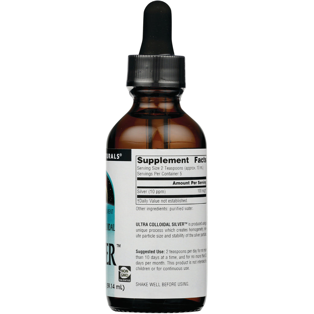 SN497 | Back label showing Supplement Facts on amber dropper bottle - Thumbnail